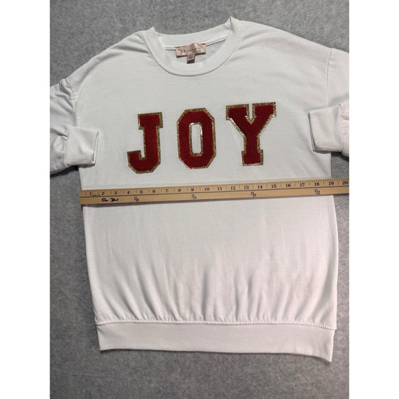 White Christmas Sweater Long Sleeves Size Xs Women's - Picture 7 of 11